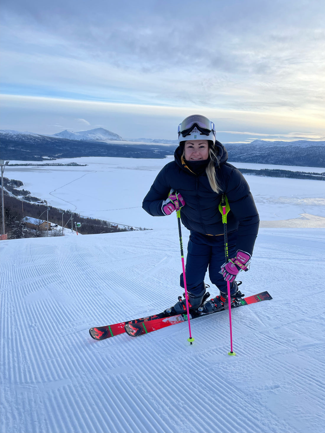 Charlotta Säfvenberg tillbaka i skidbacken efter ett år av rehab